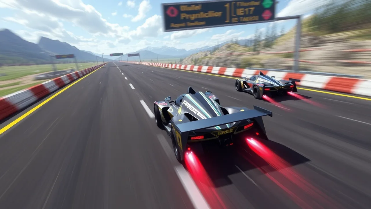 Thrilling Racing with y8 game online image