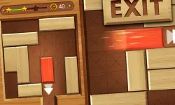 EXIT : unblock red wood block