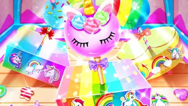Unicorn Cake Pops - Rainbow Food And Dessert Cooking Games Free